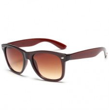 Anti UV Fashion Street Snap Unisex Tea-Colored Sunglasses
